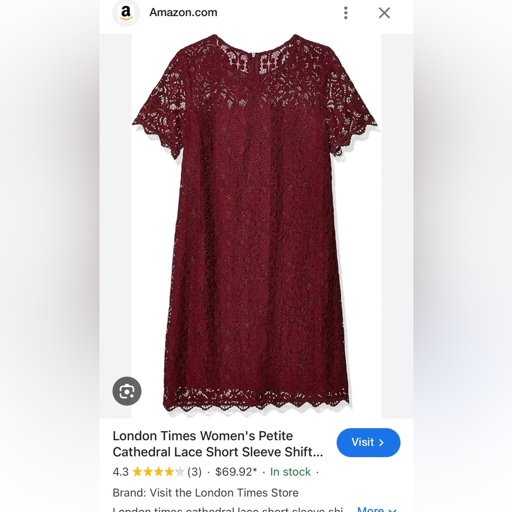 London Times Cathedral Lace Sheath Dress
